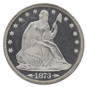 1873 Seated Liberty Half Dollar with Arrows