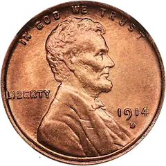 1914-D Lincoln Wheat Penny — Key Date Lincoln Cent