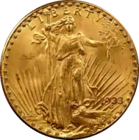 Saint-Gaudens Double Eagle pre-1933 gold coin