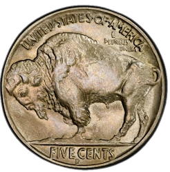 1937-D Three-Legged Buffalo Nickel
