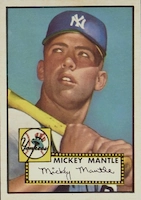 1952 Topps #311 Mickey Mantle baseball card