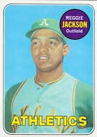 1969 Topps #260 Reggie Jackson rookie card