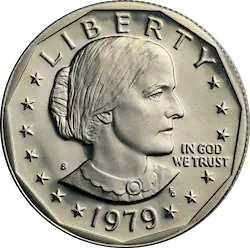 1979 Susan B. Anthony dollar obverse proof