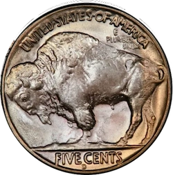 1937-D Three-Legged Buffalo Nickel