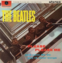 Beatles Please Please Me stereo gold label LP
