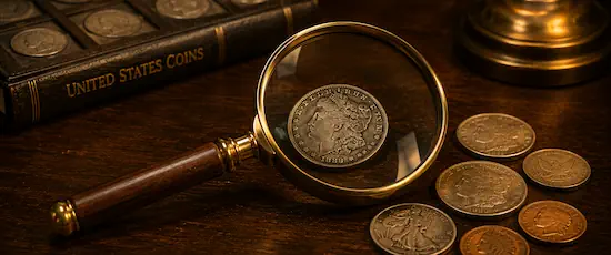 U.S. Mint coin mintage lookup tool showing production figures by year and mint mark