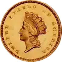 gold one dollar coin