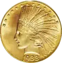 gold ten dollar coin