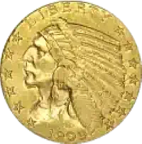 gold half eagle five dollar