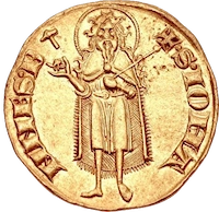 Florence gold florin medieval Italian coin
