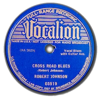 Robert Johnson Vocalion 78 rpm record