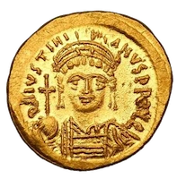 Byzantine gold solidus coin