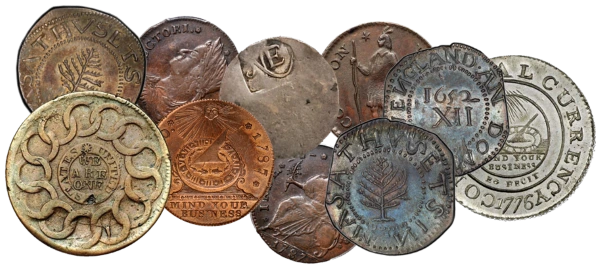 colonial Coins colonial coins early america