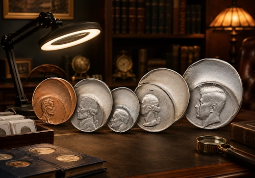 Assorted US error coins including doubled dies, off-center strikes, and mint error varieties