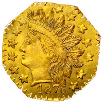 California fractional gold coin