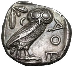 Athens owl tetradrachm ancient Greek coin