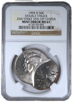 Certified error coin for collectors