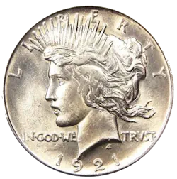Peace silver dollar