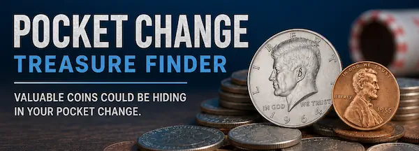 Valuable coins worth money found in pocket change and coin rolls