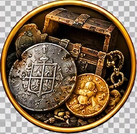 Shipwreck treasure coins