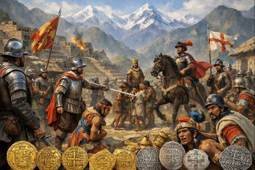 spanish conquistadors in the inca empire