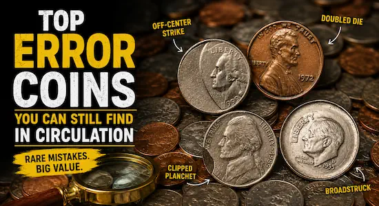 Top Error Coins You Can Still Find in Circulation