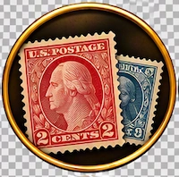 Classic United States postage stamps