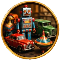 Vintage tin and die-cast toys