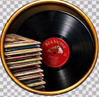 Vintage vinyl records